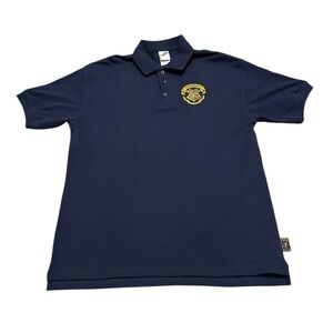 Vintage Men’s Medium Warner Bros Studio Store Harry Potter Hogwarts Polo Shirt
